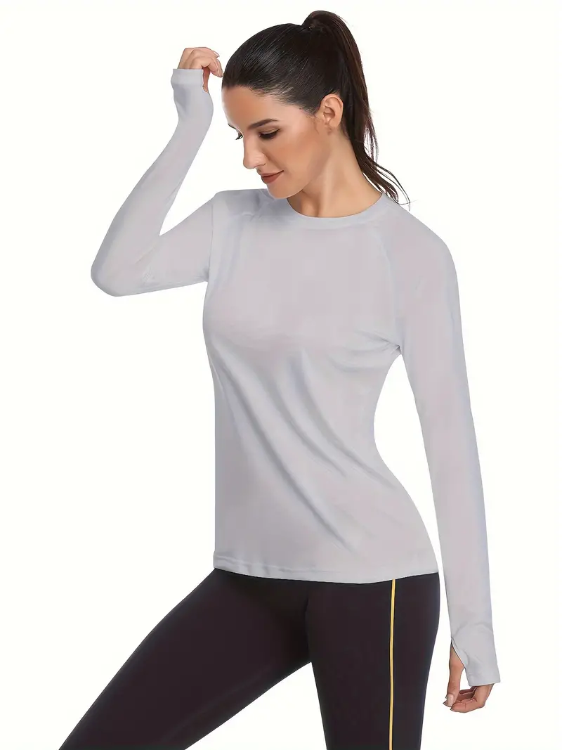 Womens Upf 50 Sun Protection Long Sleeve Outdoor T Shirt Athletic