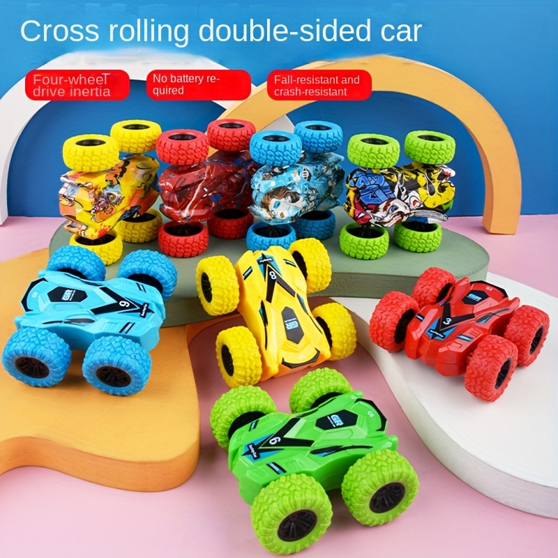 Children's Toys Boys Double-sided Inertial Four-wheel Drive Car