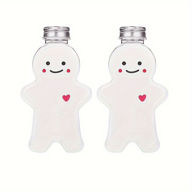 Plastic Juice Bottles With , Christmas Valentine's Day Cute Heart Shaped  Water Bottle, Juice Containers With Lids For Fridge, Smoothie Bottles,  Refillable Water Bottles, Empty Juice Bottles, Outdoor Supplies, Party  Supply, - Temu