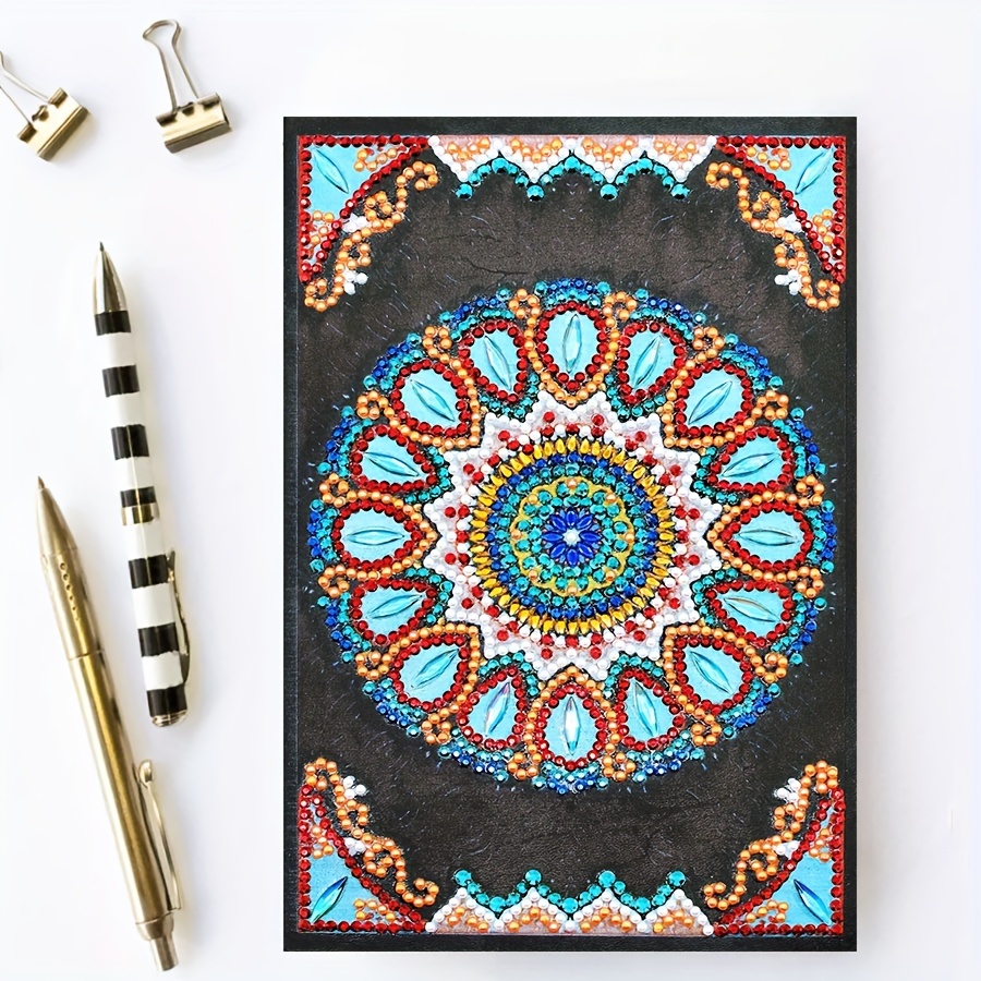 Hand Painted Dot Art Mandala Notebook