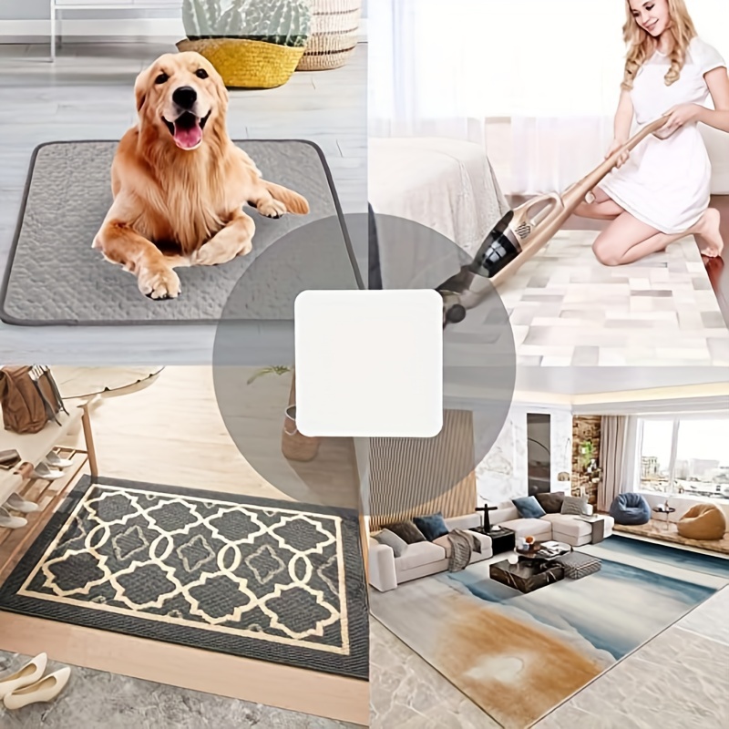 Square Adsorption Carpet Sticker, Non-slip Rug Grippers For Hardwood Floors  And Tiles - Reusable And Washable - Dual-sided Adhesive Rug Tape Gripper  For Area Rugs - Keep Corners Flat (black) - Temu