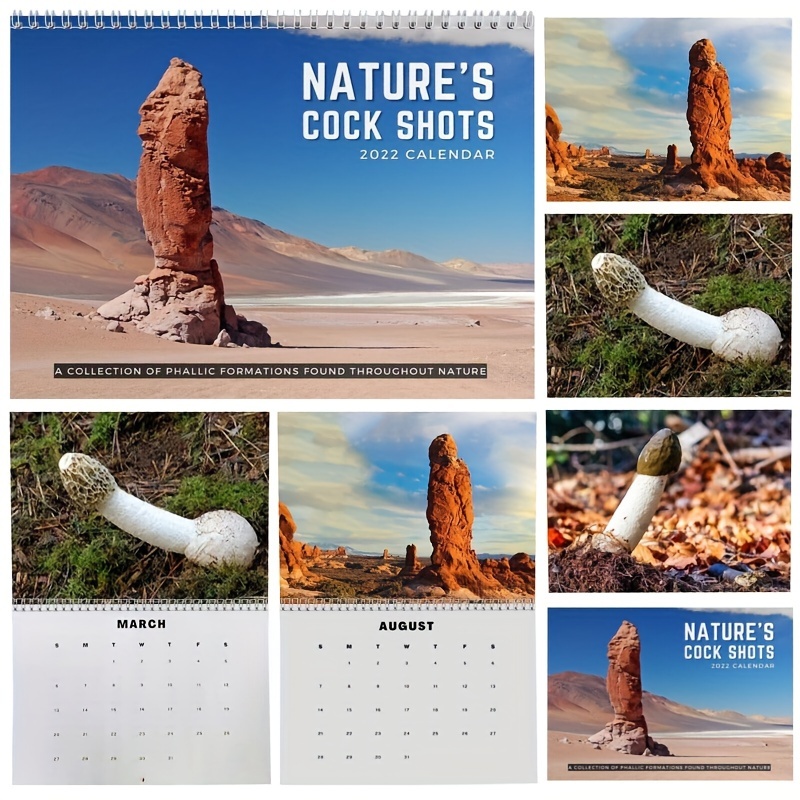 Calendrier 2024, Nature Funny Adult Shaped Pics Calendar 2024