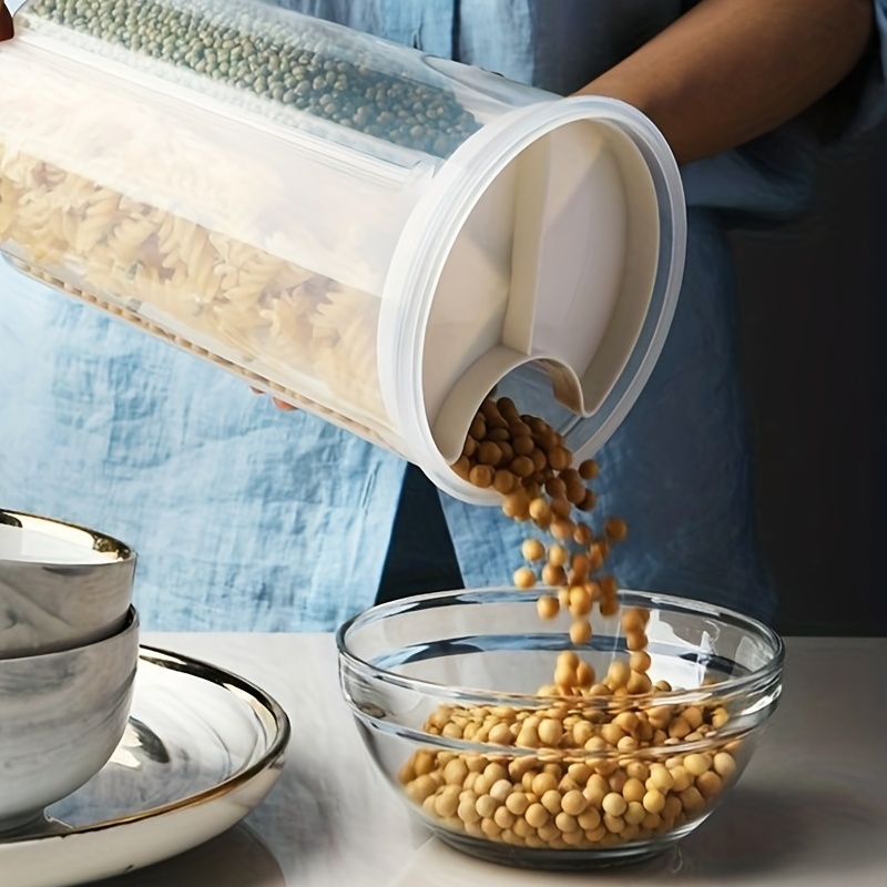 1pc Serbatoio Sigillato, Grani Di Cereali Grossi In Plastica, Contenitori  Da Cucina Contenitore Di Plastica Trasparente Per Snack, Merci Secche,  Serbatoio Di Stoccaggio Del Tè, Forniture Per Kitcehn - Temu Italy