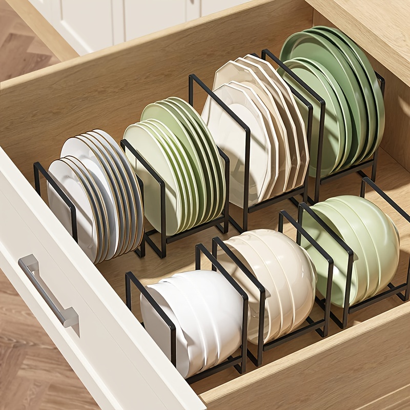 Dish Drying Rack Kitchen Cabinet Drawer Organizer Large Capacity