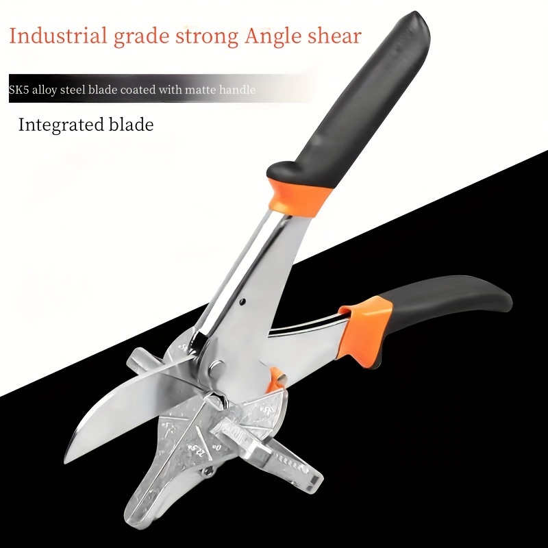 Terizger Multi Angle Miter Shears with 45-135 Degree Adjustable, Quarter  Round Cutting Tool, (With 2