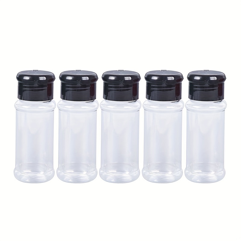 Plastic Spice Jars With Lid Empty Seasoning Bottles - Temu