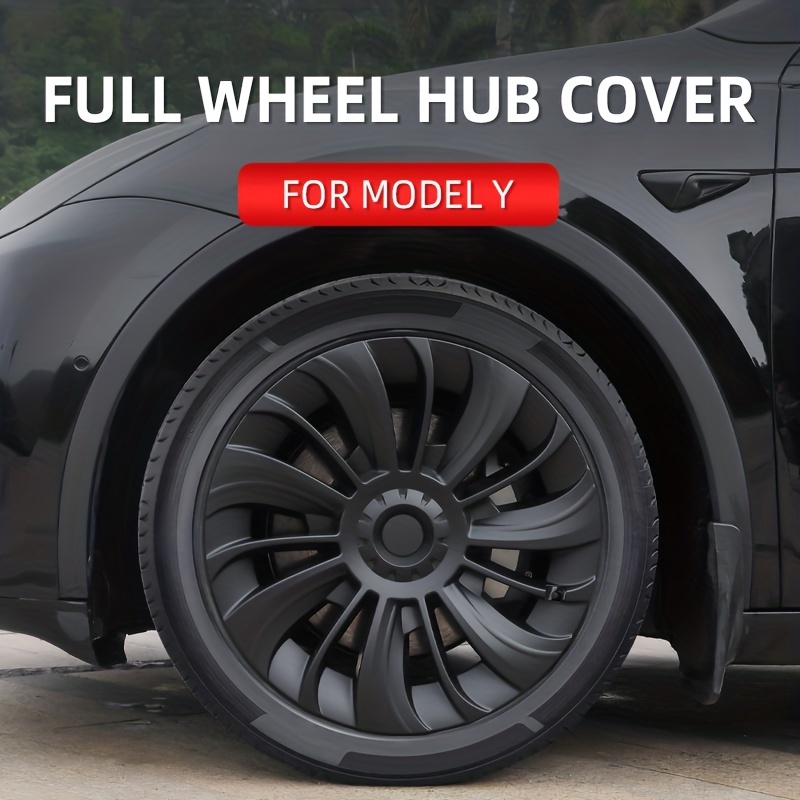 For Model Y Wheel Cover Hubcaps Hub Replacement Steering Wheel Rim  Protector Kit Exterior Accessories,matte Black Temu Canada