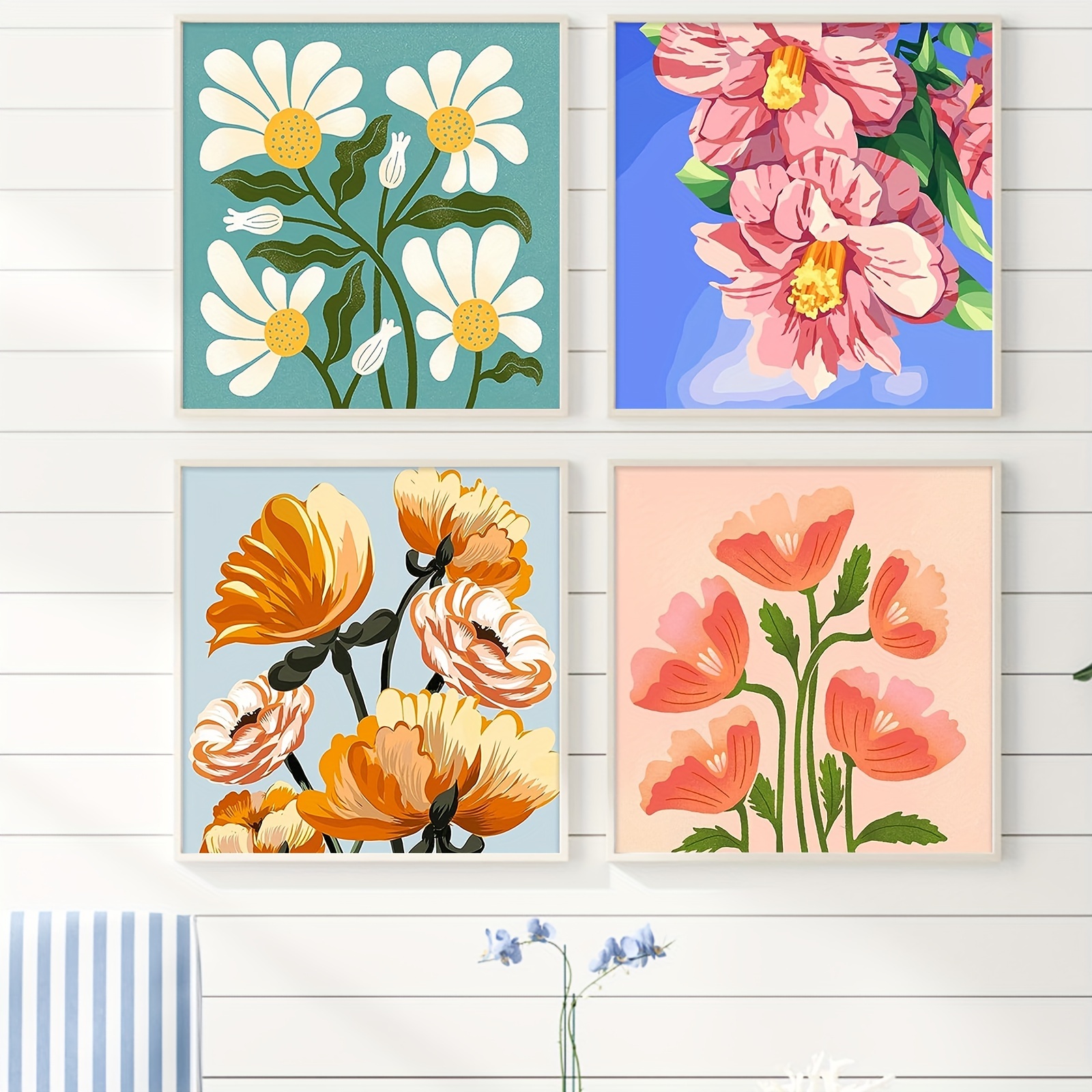 Spring Flowers - Paint By Number - Painting By Numbers