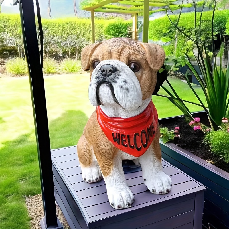 Design Figur Französische Bulldogge Deko Haus Garten Hund Statue
