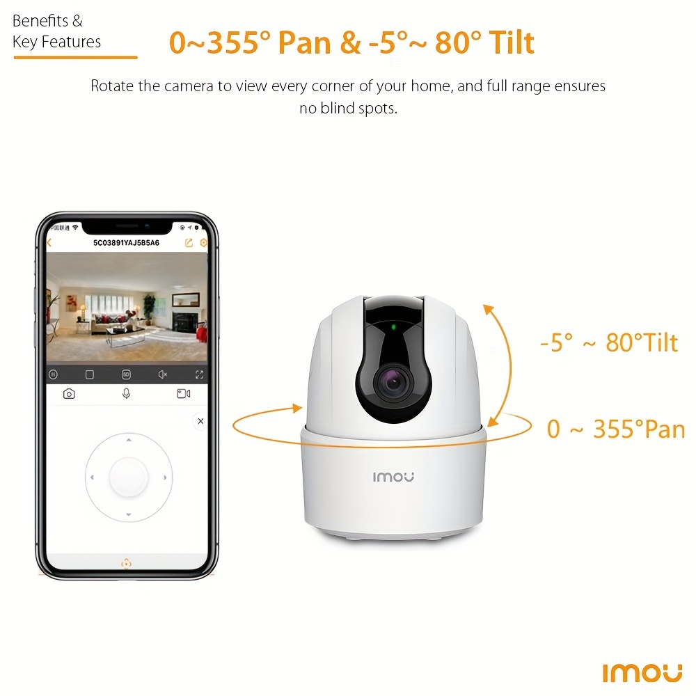 Imou Ranger 2c 2mp Home Wifi 360 Cámara Detección Humana - Temu Mexico