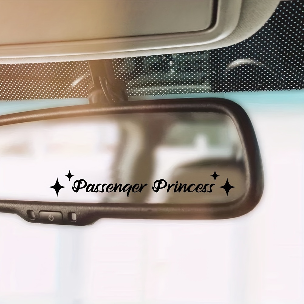 Passenger Princess Star Car Rearview Mirror Sticker Center - Temu