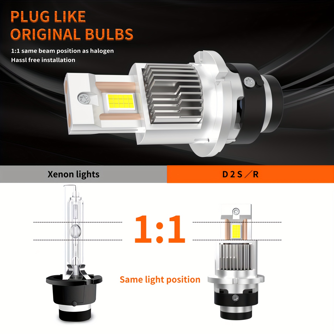 New Design High Quality Canbus in one Type Led Headlight D2s - Temu