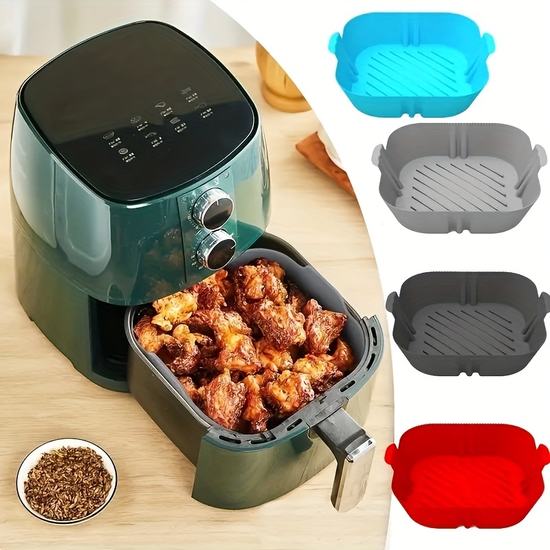Silicone Air Fryer Liner, Square Air Fryer Liners Pot, Silicone Basket  Bowl, Reusable Baking Tray, Oven Accessories, Baking Tools, Kitchen  Gadgets, Kitchen Accessories - Temu