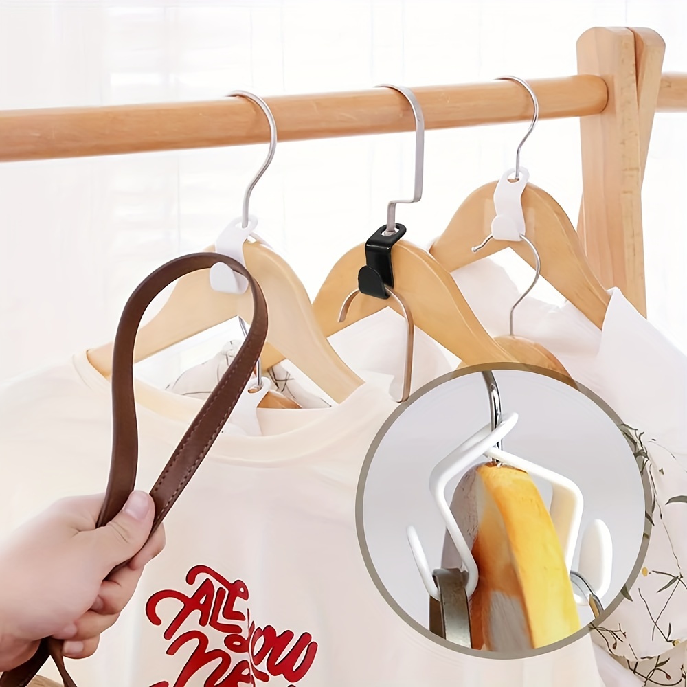 Clothes Hanger Connector Bedroom Wardrobe Storage Space Saving Coat Hook  Plastic Stacking Space Saving Cascading Hangers - Temu