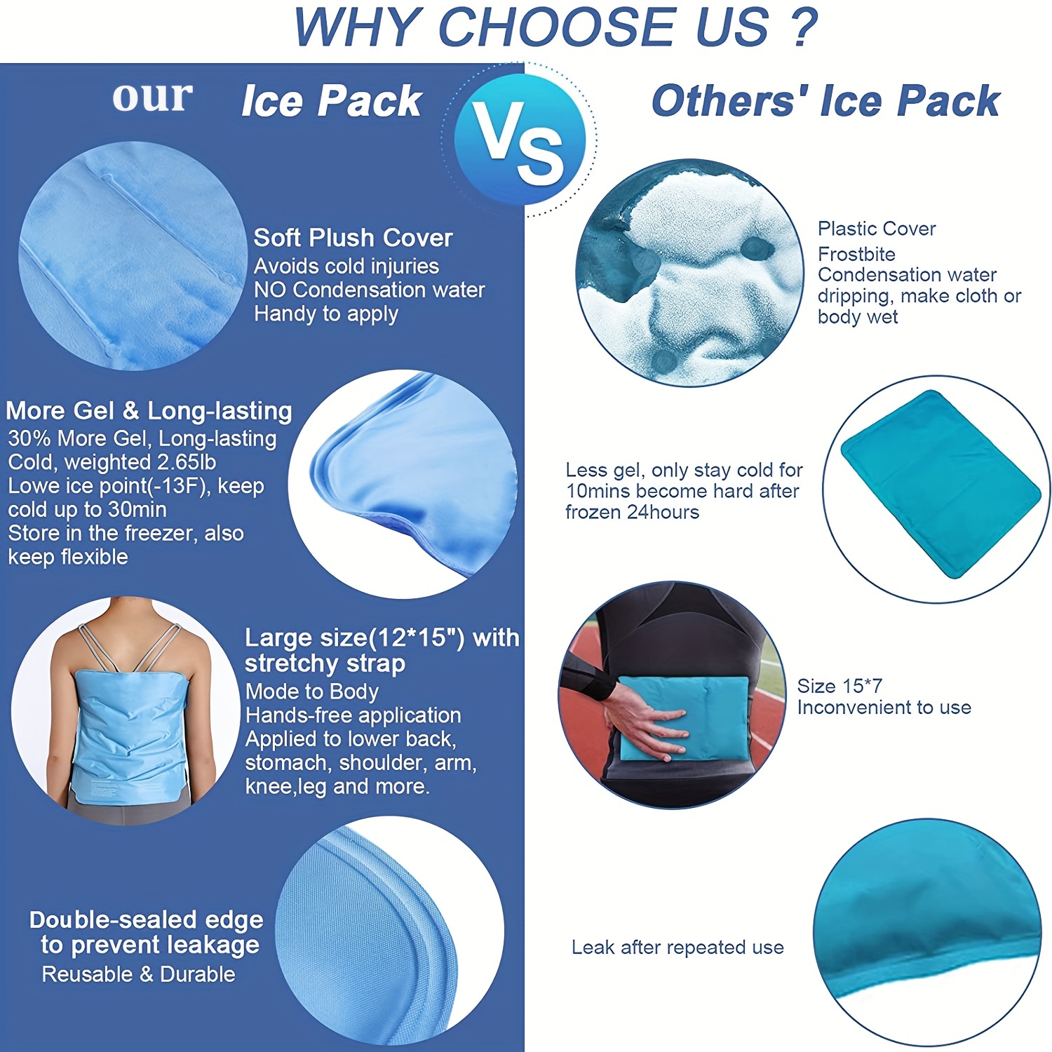 Instant Ice Pack Disposable Cold Packs Cold Therapy Compress - Temu