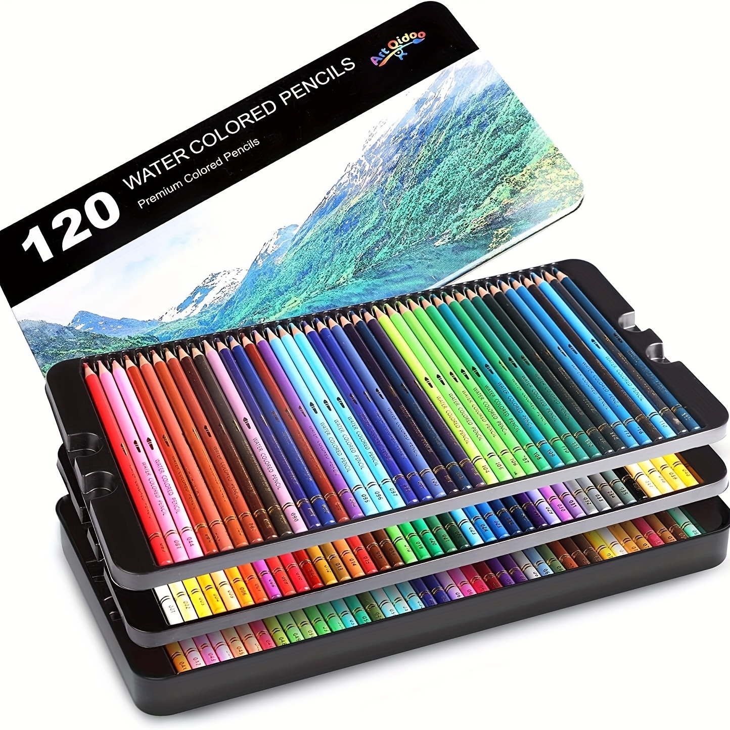 KALOUR 120pcs Watercolor Pencils Set,Professional Colored Pencil