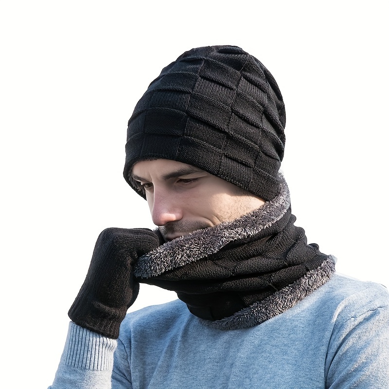 Bonnet D'hiver Thermique Tricot Pour Homme