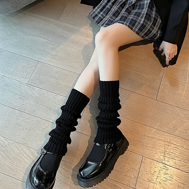 Punk Harajuku Style Leg Warmers - Women Bloody Faux Fur Chain