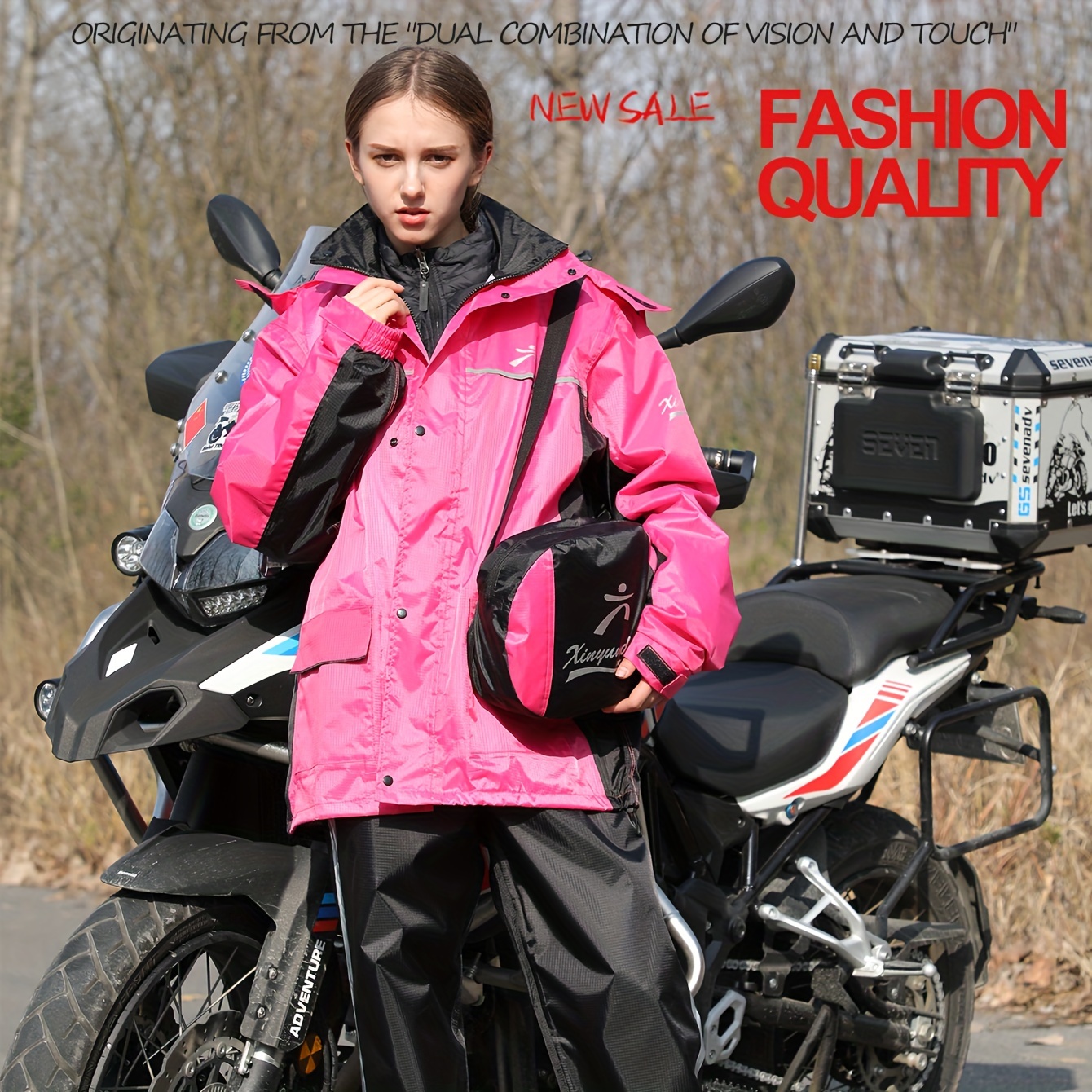 Chubasquero de motocicleta para hombre y mujer, traje de lluvia para Moto,  abrigo de lluvia, chaqueta, pantalones, conjunto de ciclismo impermeable  para motociclista - AliExpress