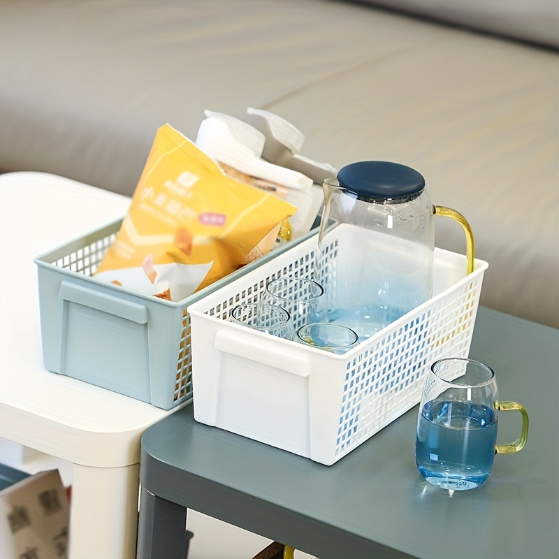 Plastic Hollow Out Storage Basket, Sundries Storage Basket