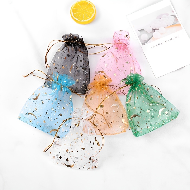 Organza Bags Random Mesh Organza Jewelry Bags Drawstring - Temu