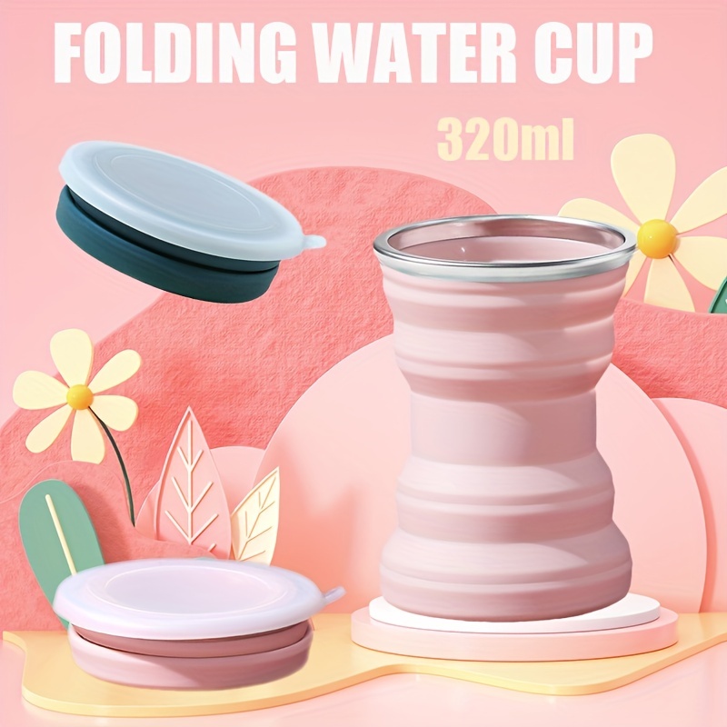 Foldable Silicone Coffee Cup, Travel & Camping Mug, With Leak