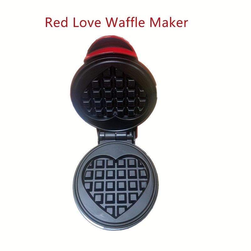 1pc Plug-in Type Heart-shaped Blue Waffle Maker, 350w, 4 Inch, Mini  Breakfast Machine, Easy To Use