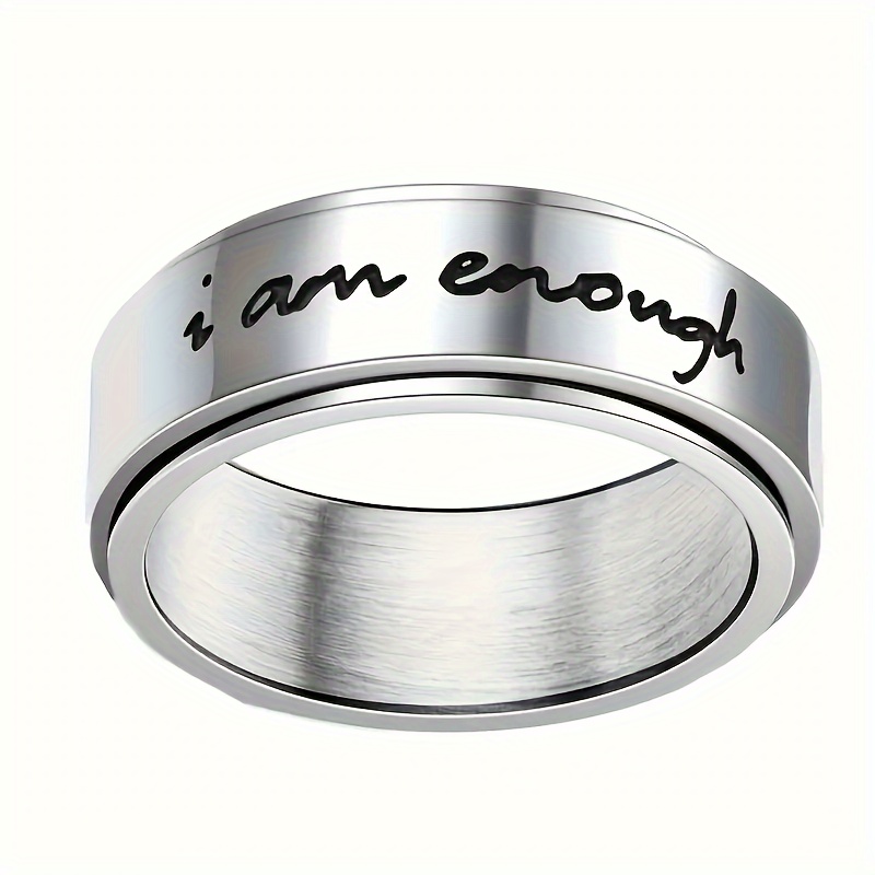 Image of Anxiety Ring Made Of Stainless Steel Rotatable Daily Outfits Suitable For Men And Gift For