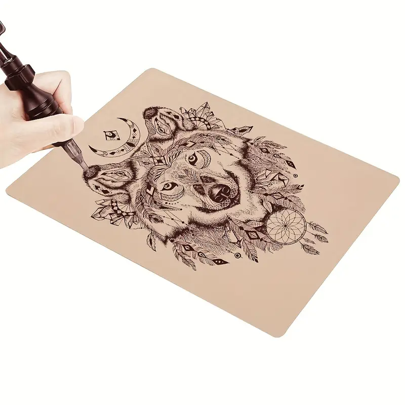 5pcs dual sided tattoo practice skin sheets 19 x 14 3cm silicone microblading practice skin for eyebrows lips ideal for beginners pros tools beginner tattoo kit intricate patterns smooth texture tattoo skin practice 7