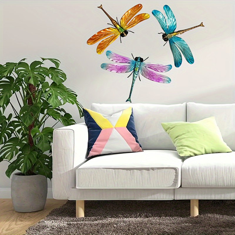 Dragonfly Metal Wall Art For Living Room Plaque Sculpture - Temu Canada