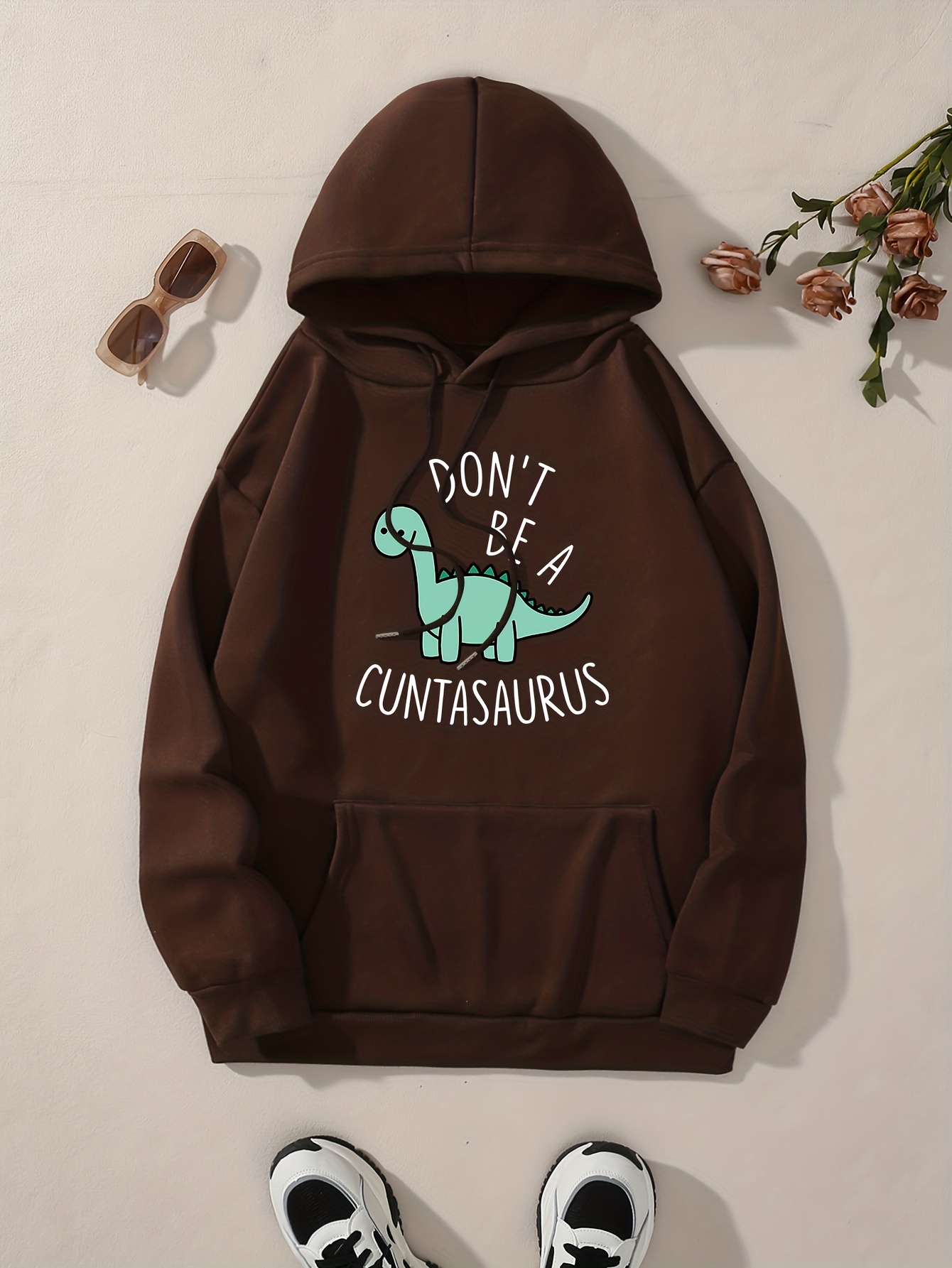 Dinosaur print outlet hoodie