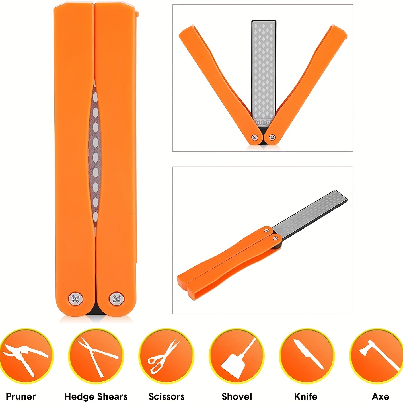 Portable Knife Sharpener Double Sided Foldable Pocket - Temu