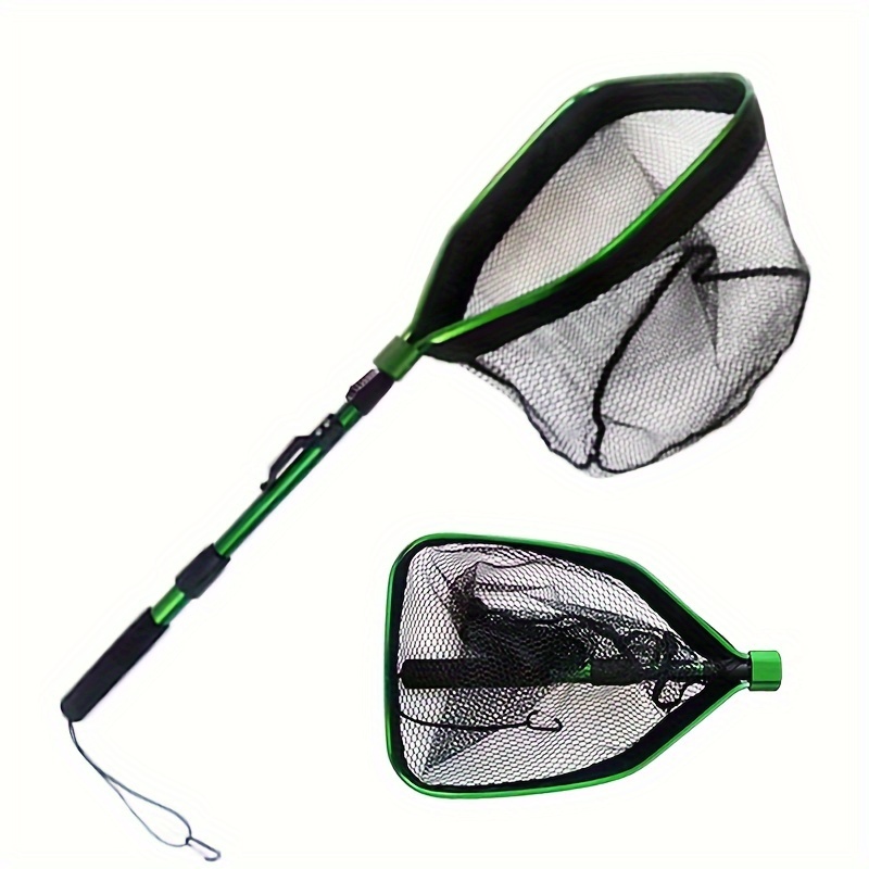 1pc Aluminum Alloy Double Sections Fishing Net, Portable Foldable Fishing  Mesh, 101cm/39.76in 370g/13.05oz