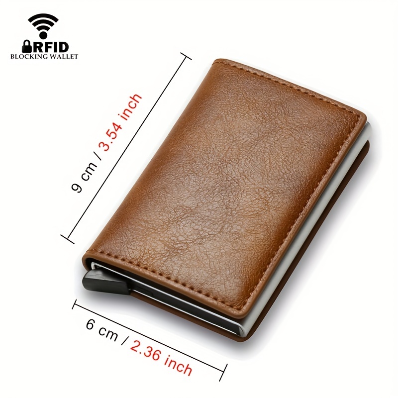 Men's Card Holder Minimalist Id Card Credit Card Holder Bank Card Holder  Coin Cash Purse - Temu Germany