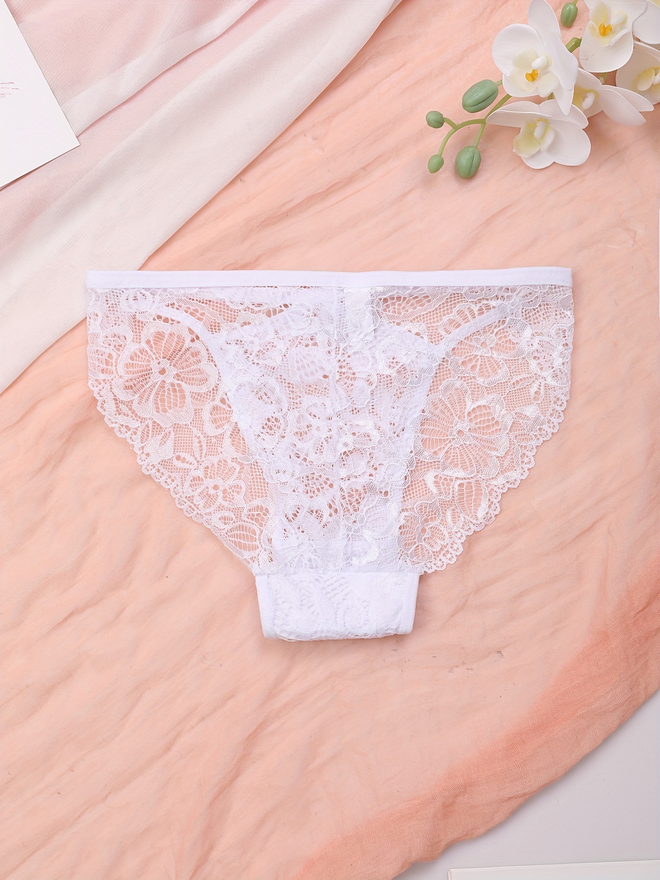 Lace Trim Hipster Panties Cross Hollow Out Breathable - Temu Portugal