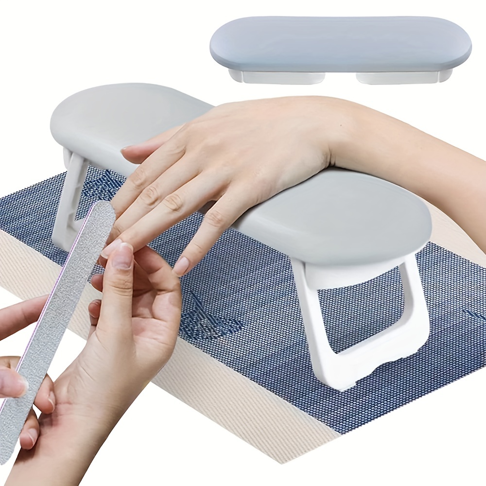 

Nail Arm Rest With Mat, Professional Foldable Nail Hand Rest Stand Arm Rest For Acrylic Nails Cushion Hand Holder, Manicure Nail Tool, Nail Technician Use Must Have