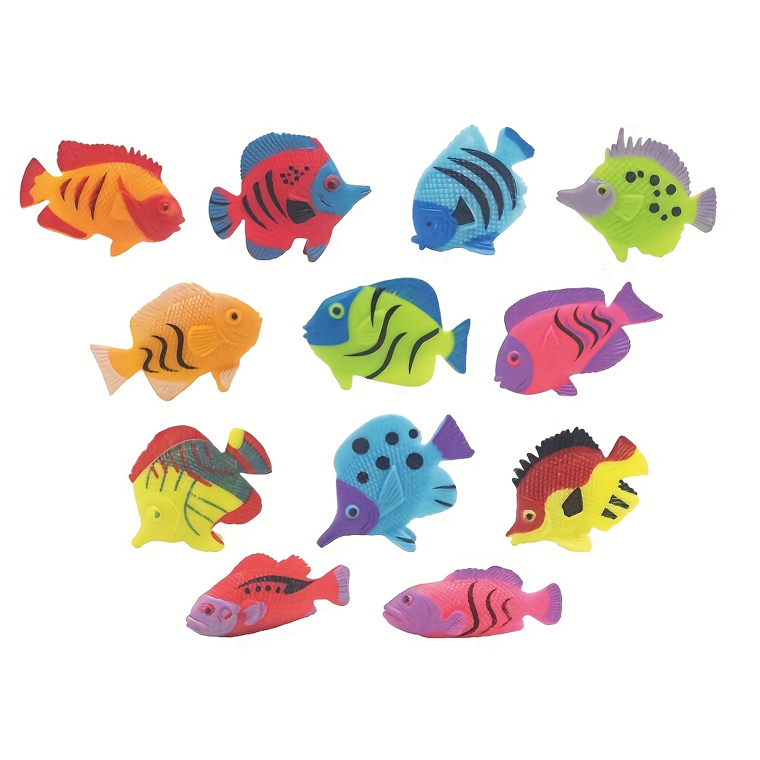  Fun Express Mini Inflatable Fish (Set of 12) sea Themed Party  Decorations : Toys & Games