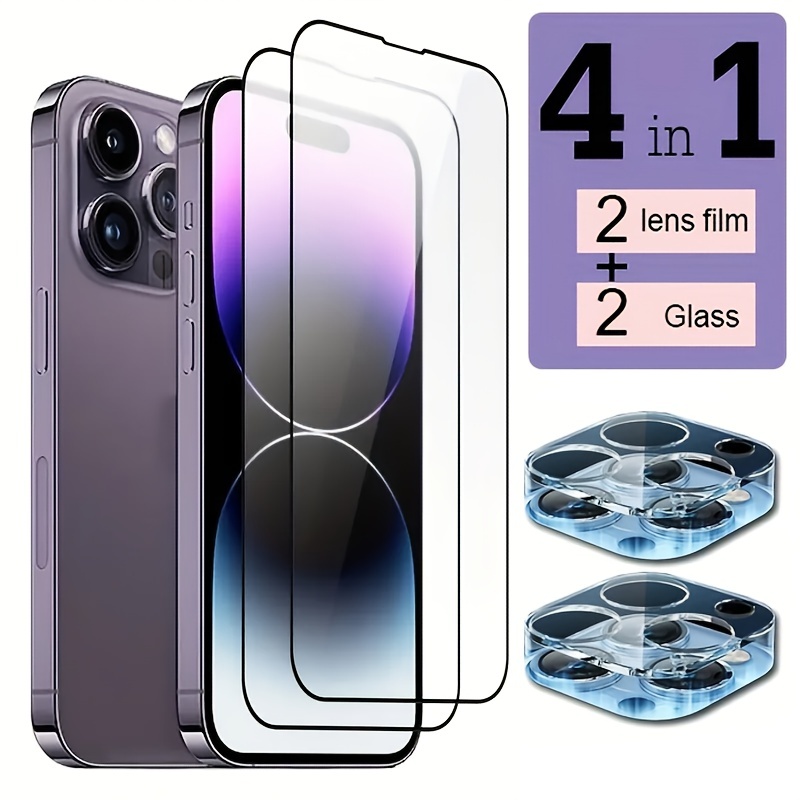 Baseus 2Pcs Camera Lens Protector For iPhone 15 Pro Max 15 Plus Tempered  Glass Lens Glass For iPhone 14 13 Lens Protection Film