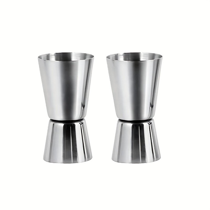 Jigger, Stainless Steel Shot Measure Cocktail Jigger, Spirit Measure Cup  Double Drink Measures Cups, For Bar Party Wine Cocktail Drink Shaker, Bar  Accessories, Bartending Utensils - Temu