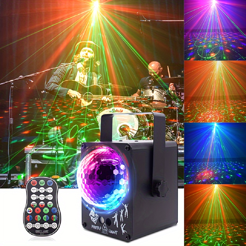 9 Eyes LED Laser Projector RBG Fiesta Light DJ Disco Stage Lamp DMX 512  Controller Music Sync Colorful Effect for Home Party Bar - AliExpress