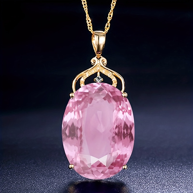 Crown Pendant Necklace with Crystal Design for Party or Gift