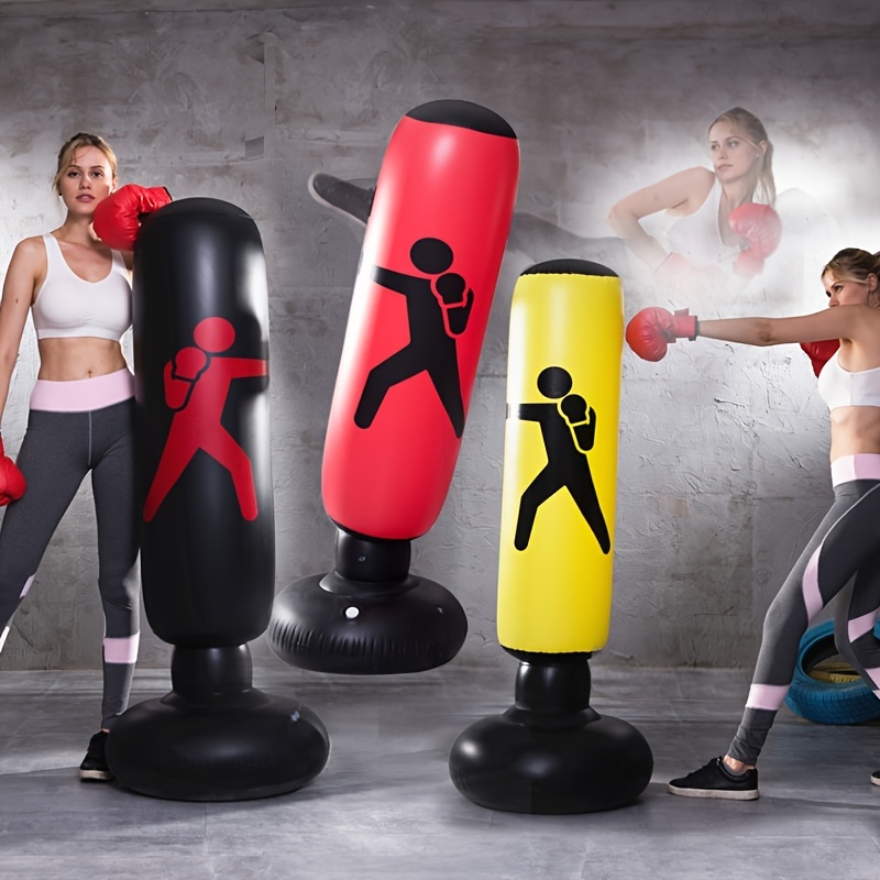 1.6m Inflatable Standing Punching Bag Inflatable Boxing Bag Heavy Training Bag  Inflatable Punching Bag Heavy Duty Fitness Training Sport Column Stress  Relief Boxing Target for Teen Adults Practice - Walmart.com