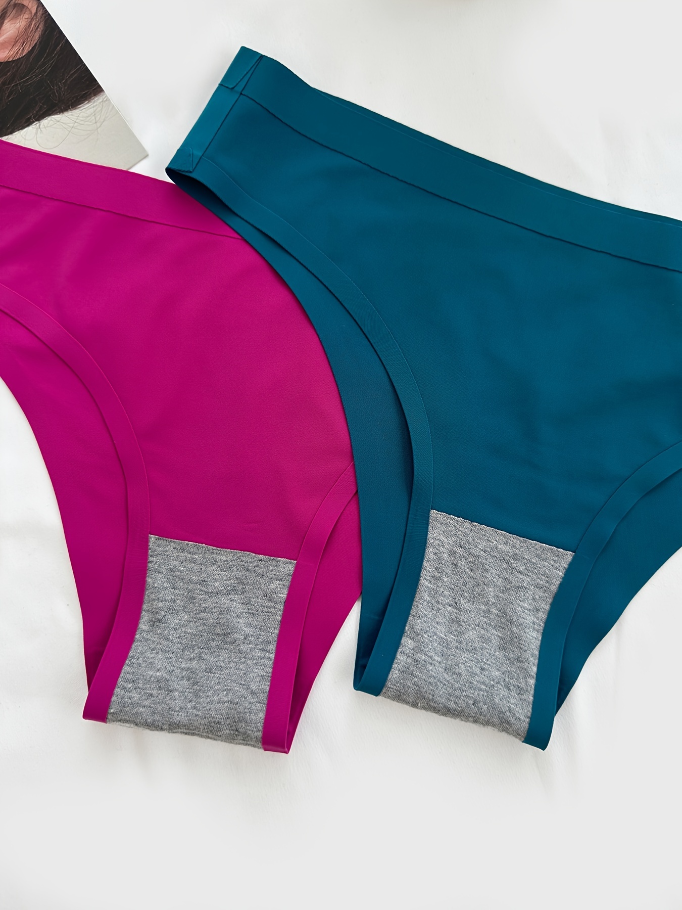 7 Pack Cotton Bikini Underwear for Women,Seamless Panties for