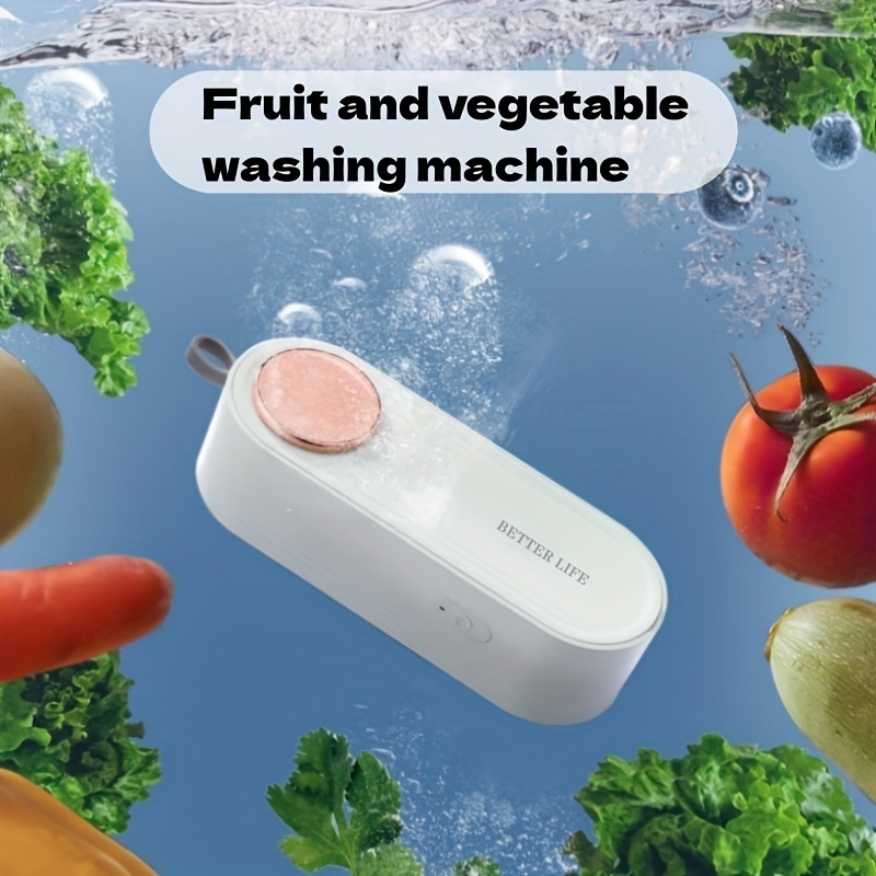 Fruit And Vegetable Washing Machine, Portable Fruit And Vegetable Purifier,  Easy-to-clean Fruit And Vegetable Cleaner Device In Water And Waterproof,  Kitchen Gadgets And Wireless Rechargeable - Temu