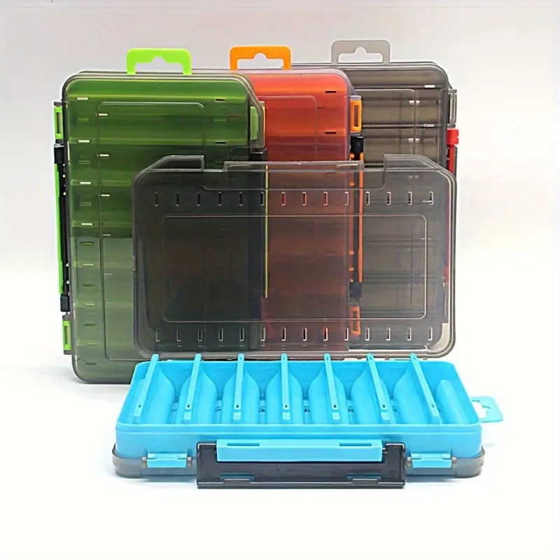 Double sided Fishing Tackle Box Waterproof Transparent - Temu