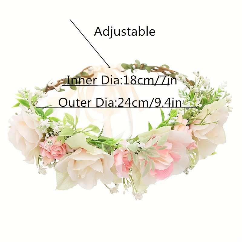 Children's Rose Wreath Hair Accessory for Wedding Party