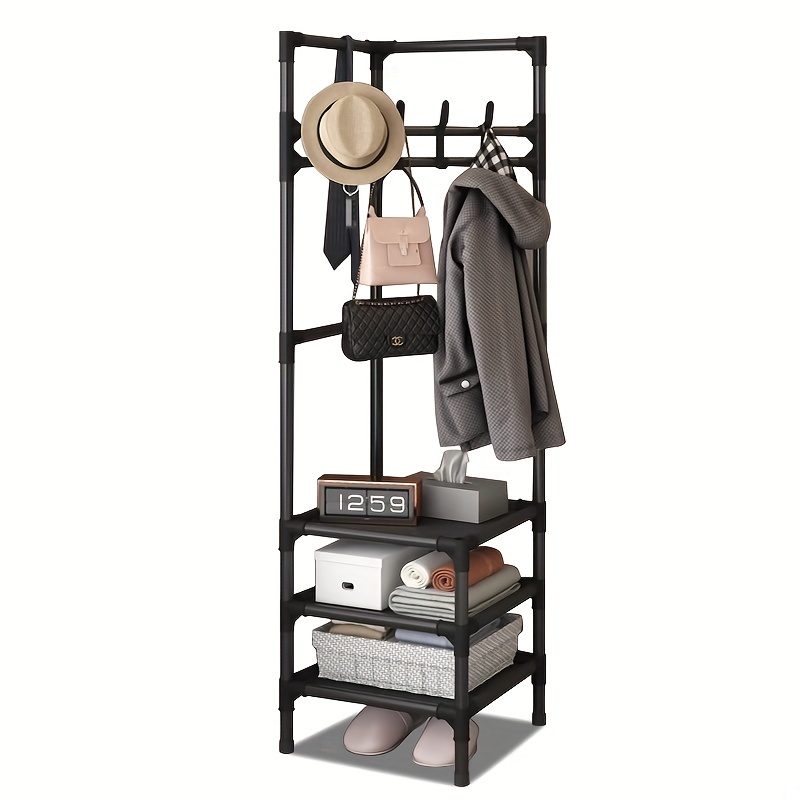Dropship Entryway Coat Hat Rack Shoe Storage Shelf Shoe Rack Freestanding  Hall Tree Garment Hanger Stand Clothes Shoe Organizer Combo to Sell Online  at a Lower Price