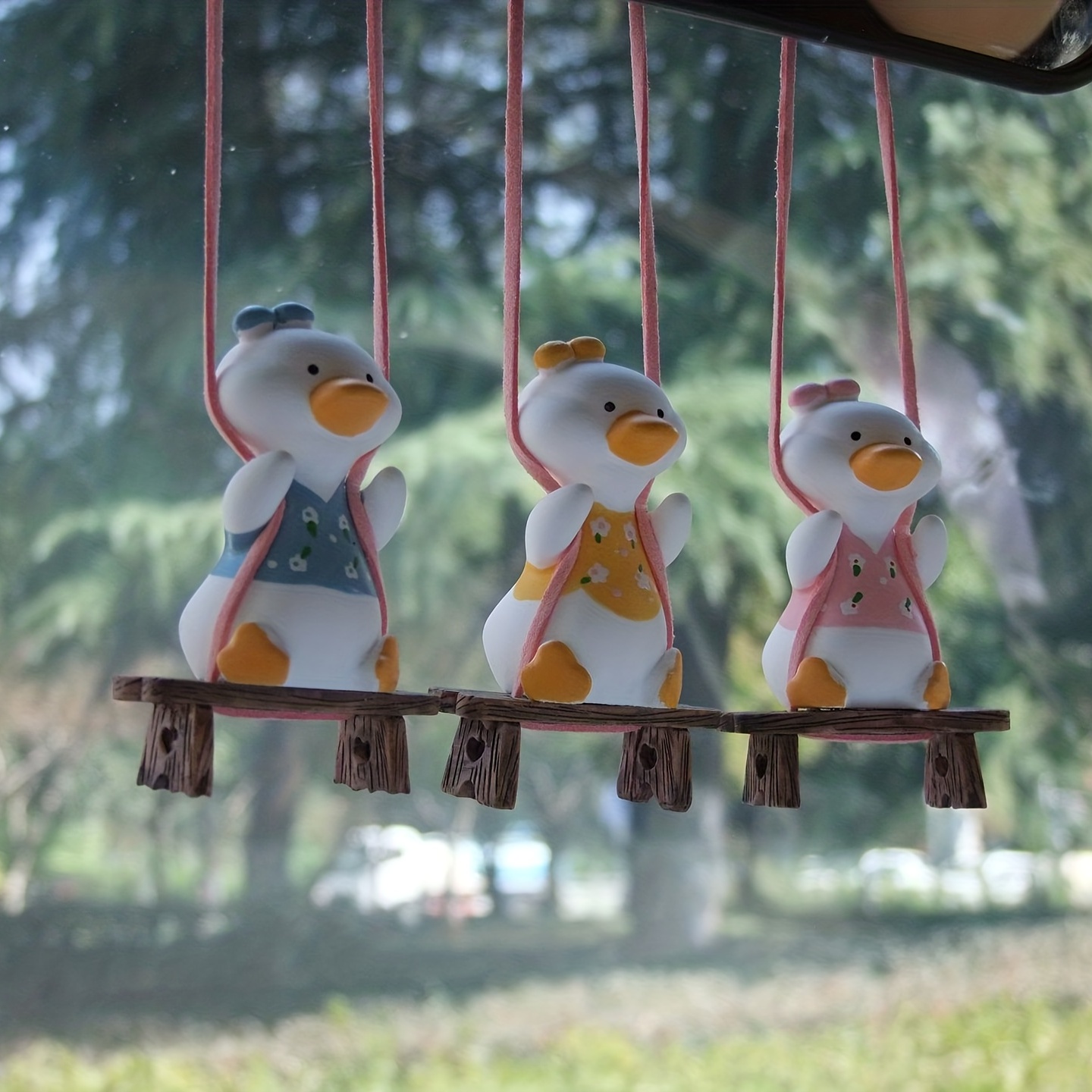 Adorable Swinging Duck Car Pendant A Fun Unique Car Rear - Temu
