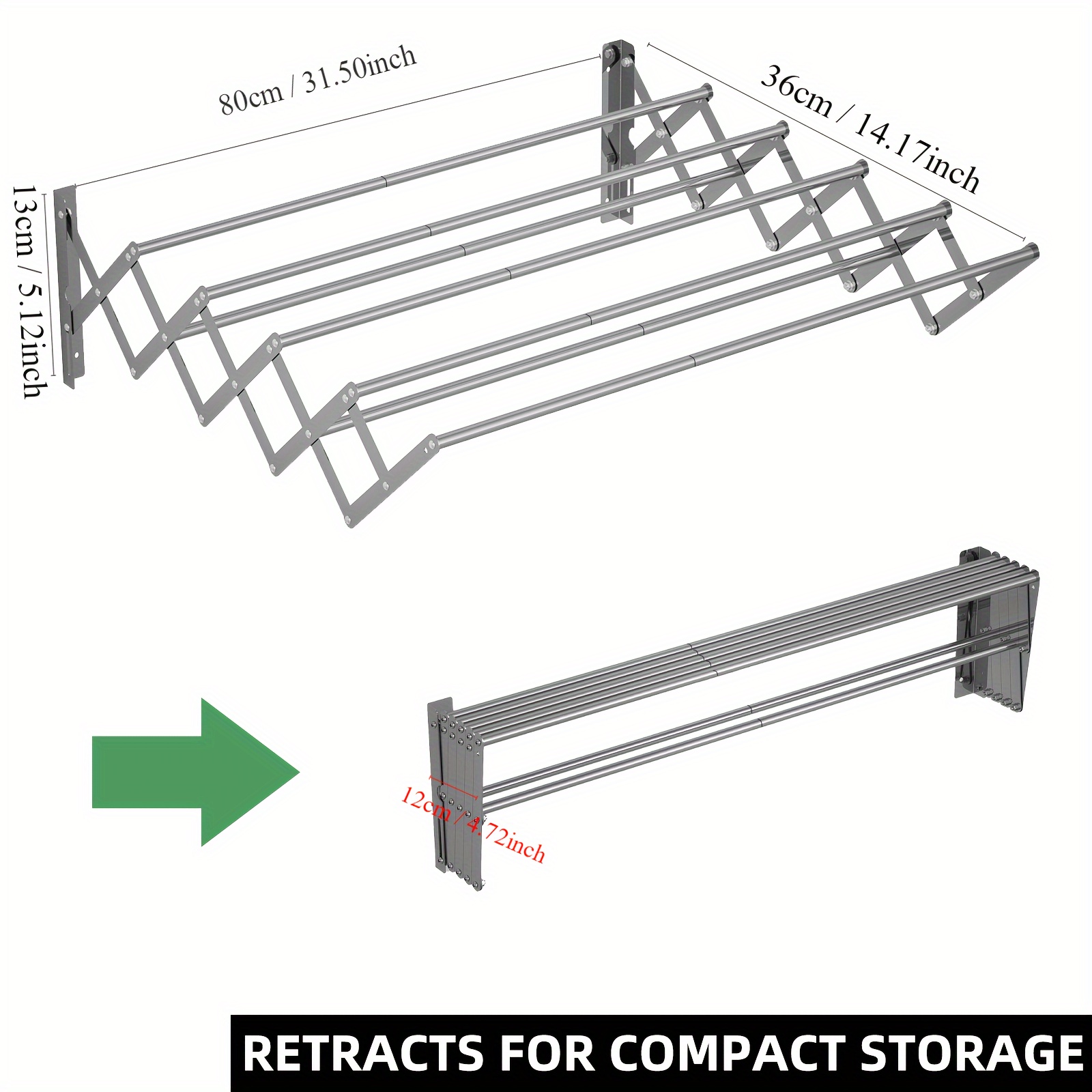 Stainless Steel Towel Bar Shower Towel Rack Bathroom Temu