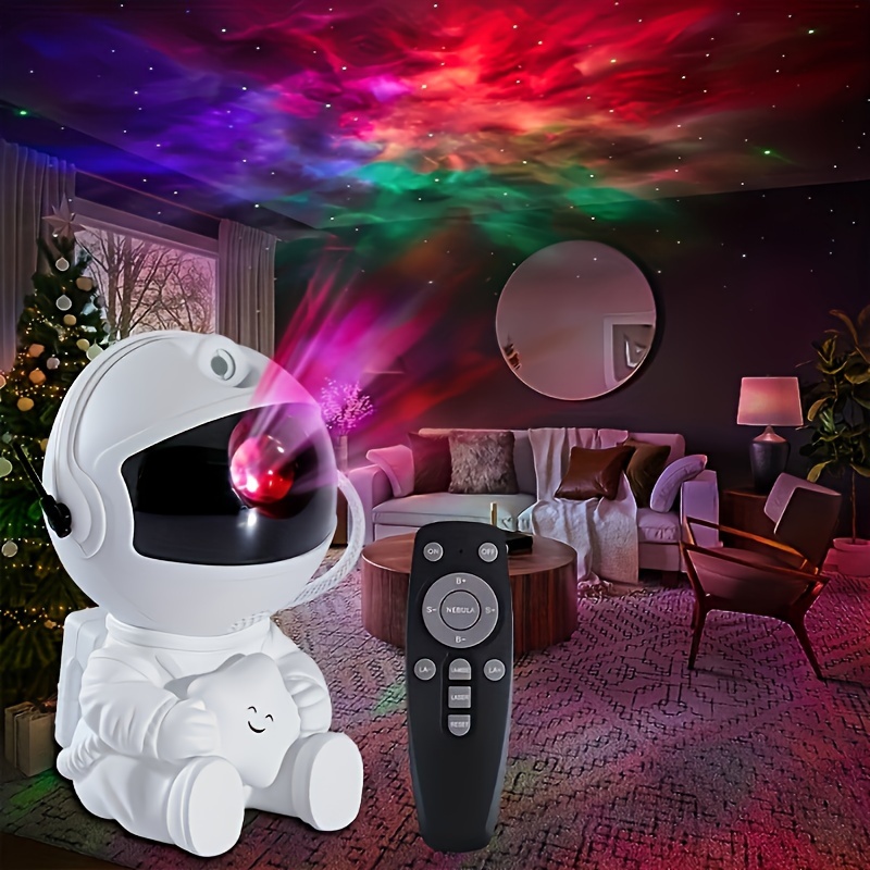 Robot proyector de cielo estrellado, luz nocturna con música, lámpara LED  giratoria recargable por USB, Estrella colorida, regalo para bebé -  AliExpress